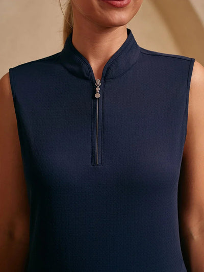 Ultrasoft Premium Sleeveless Asymmetrical Trimmed 36.5 Inch Dress UPF50+