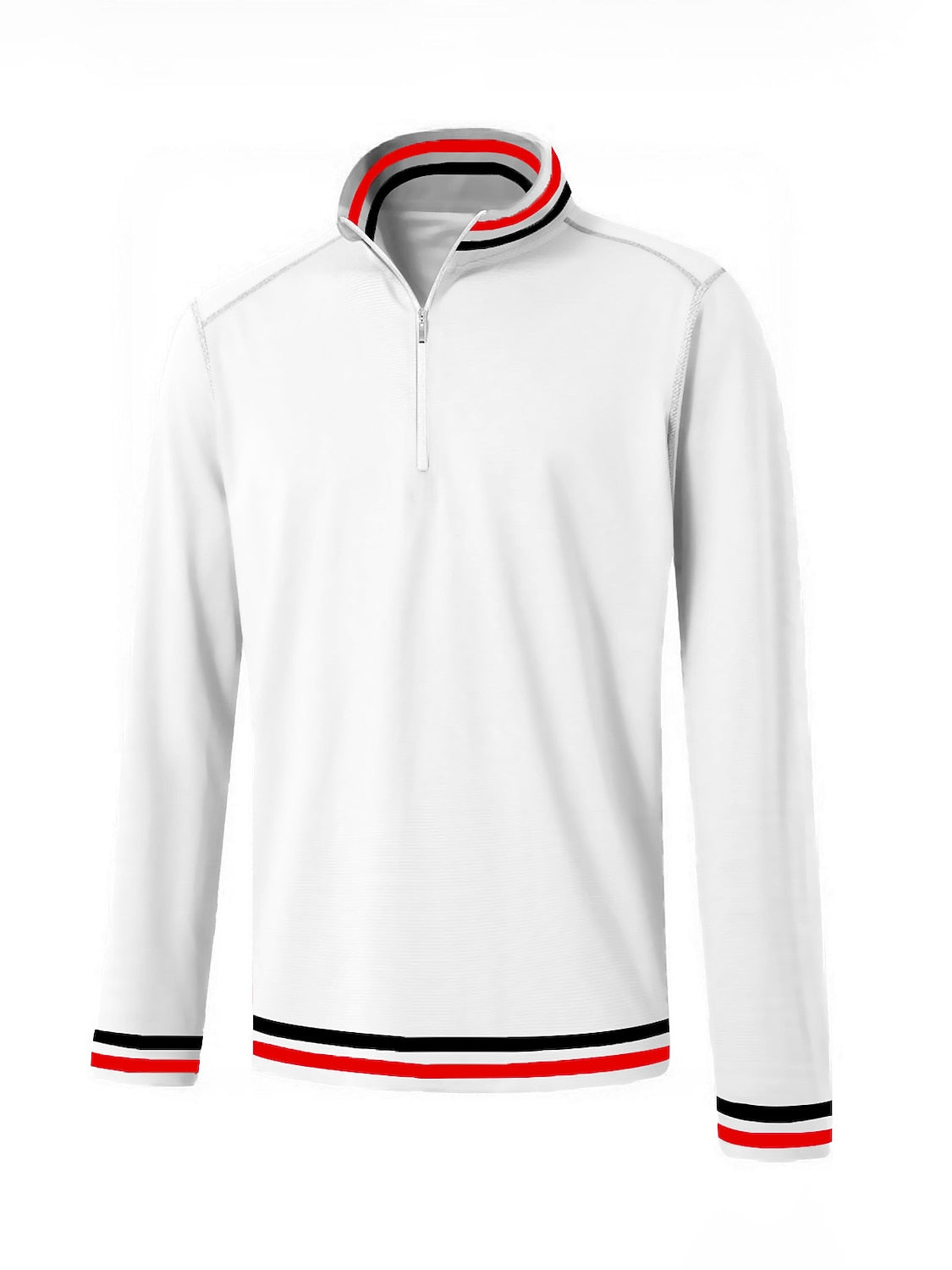Playful Nautical Men's Golf Shirt Quarterzip UPF50+