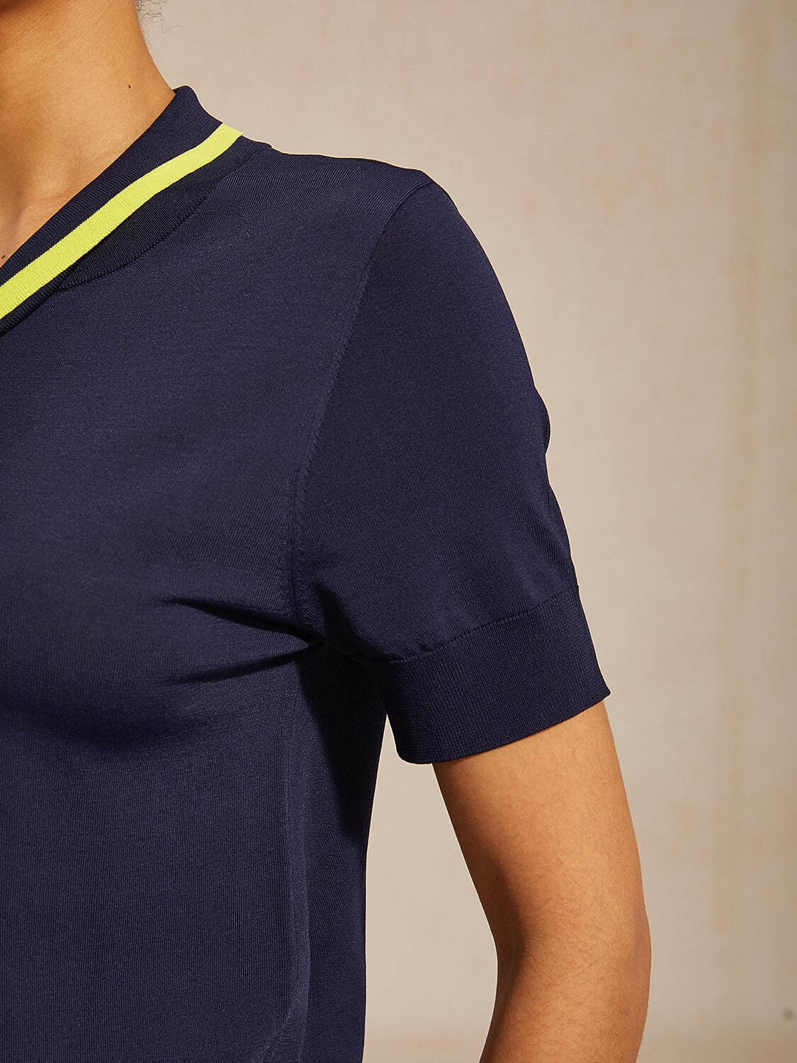 Navycore The Signature Tie-Collar Knit Polo