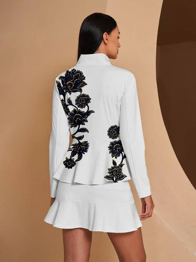 Botanical Energy Ruffle Golf Jacket Sun Protection