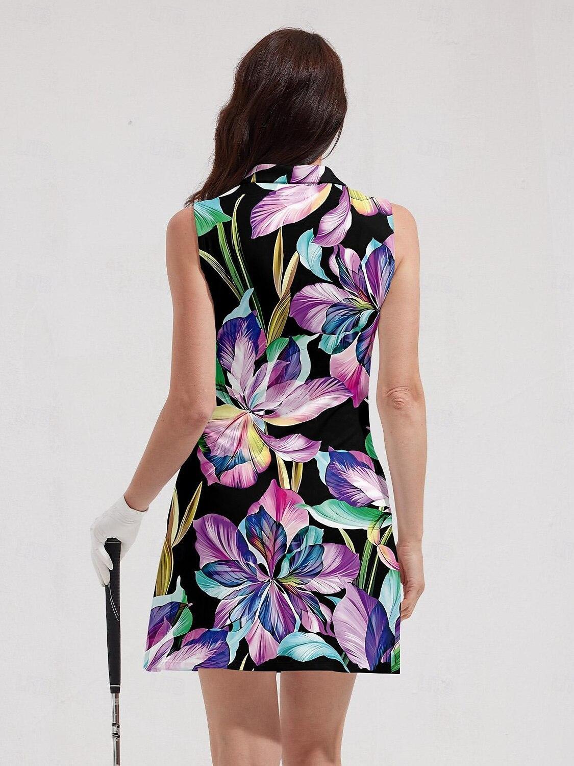 Hyped-up Tropical Sleeveless 36.5 Inch Dress UPF50+