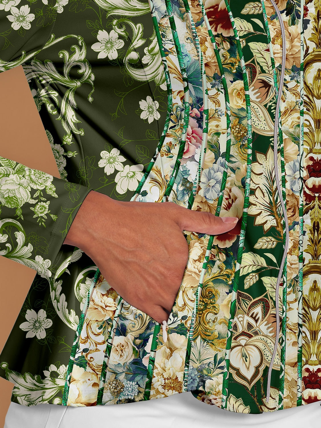 Botanical Energy Ruffle Golf Jacket Sun Protection