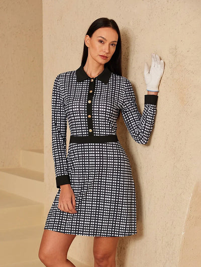 More Than Basic Long Sleeve A-Line 36.5 Inch Dress UPF50+