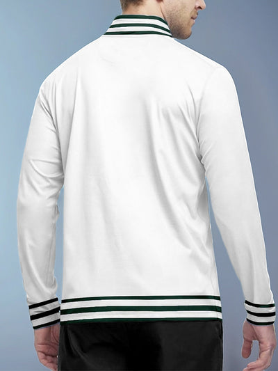 Playful Nautical Men's Golf Shirt Quarterzip UPF50+