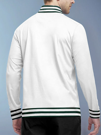 Playful Nautical Men's Golf Shirt Quarterzip UPF50+