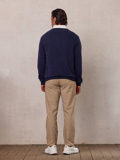 More Than Basic Men's Golf Button Up Collared Sweatshirt