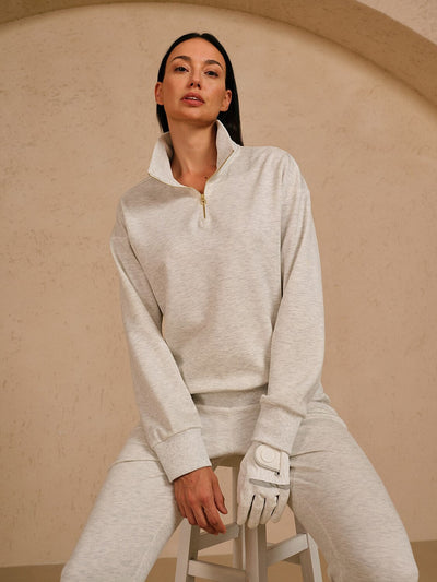 UltraSoft Long Sleeve Quarterzip Sweatshirt