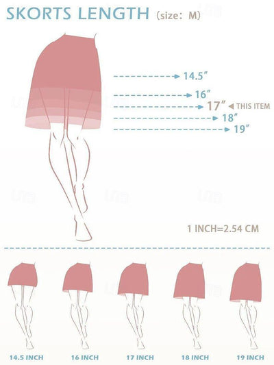 Pretty Feminine 17 Inch Ruffle Skort UPF50+