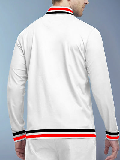 Playful Nautical Men's Golf Shirt Quarterzip UPF50+
