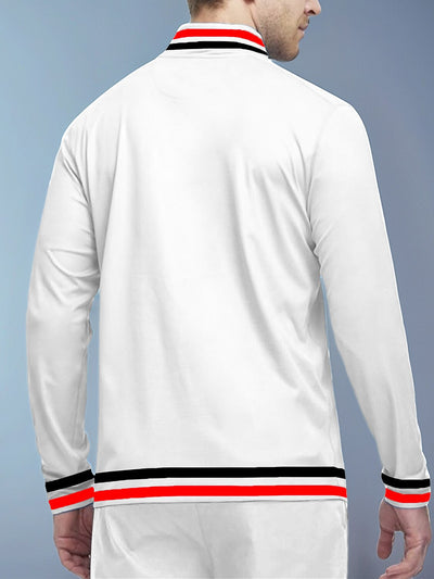 Playful Nautical Men's Golf Shirt Quarterzip UPF50+