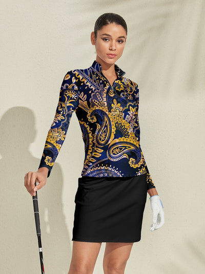 Pretty Feminine Golf Shirt Quarterzip UPF50+