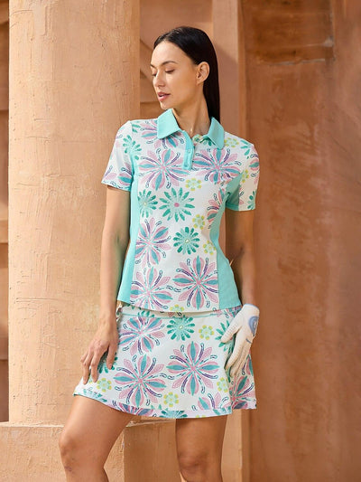 Ultrasoft Premium Short Sleeve Color Block Polo UPF50+