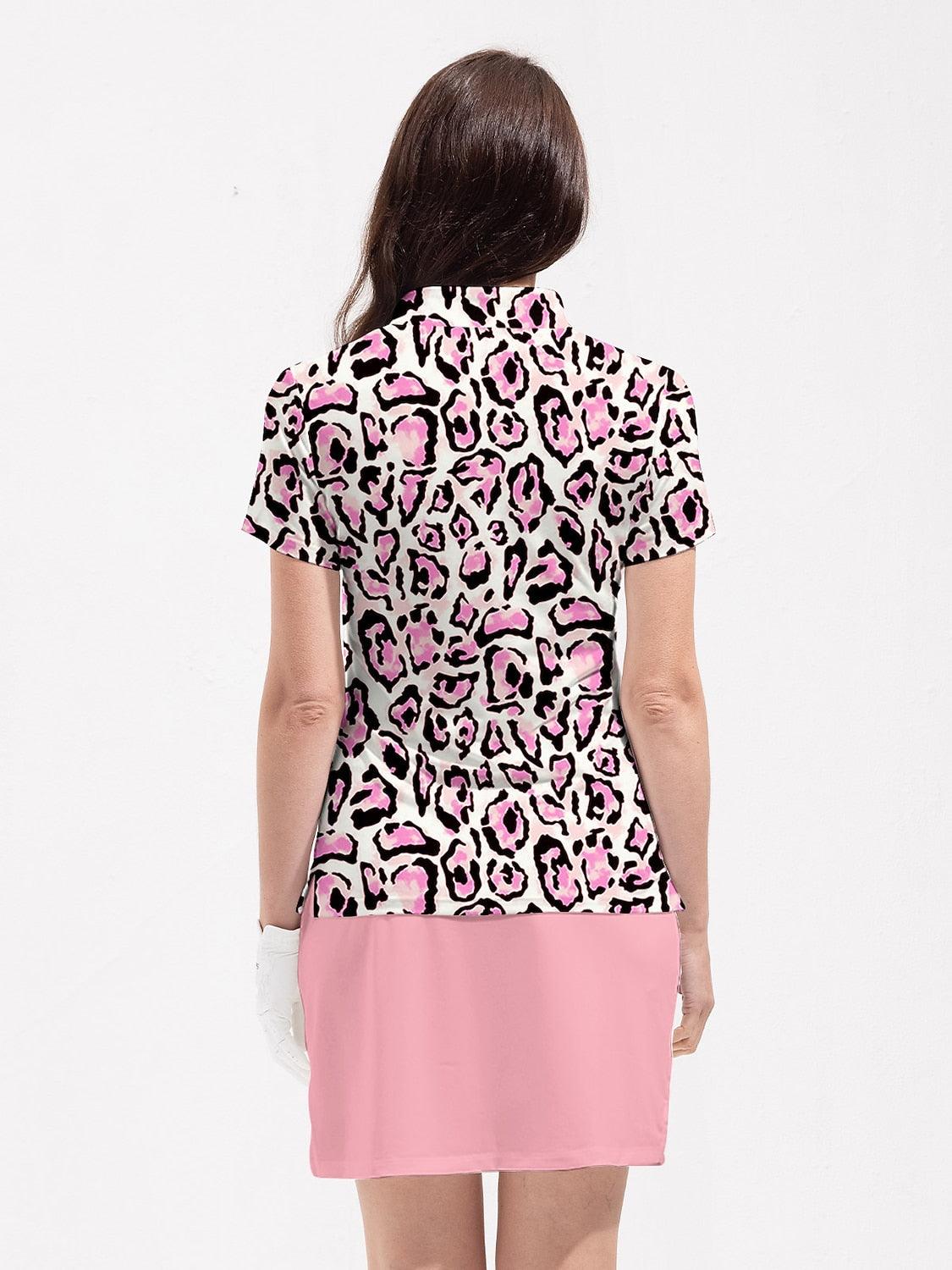 Wildlife Party Golf Shirt Quarterzip UPF50+