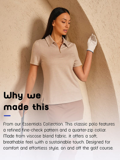 Crisp Couture Short Sleeve Golf Polo Shirt