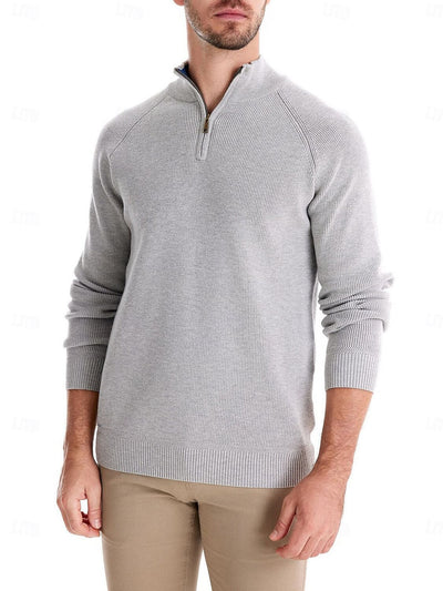 More Than Basic Men's Golf Quarter Zip Sweater