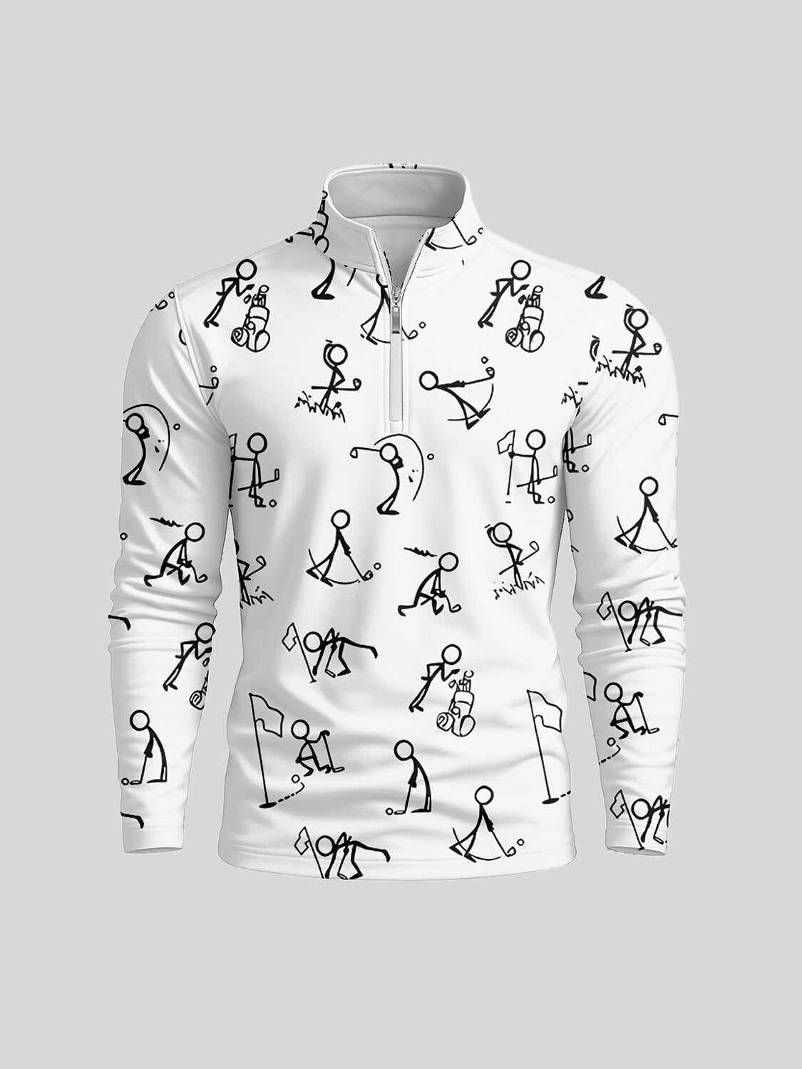 Hyper-prep Men's Golf Shirt Quarterzip UPF50+
