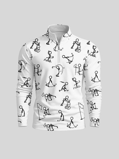Hyper-prep Men's Golf Shirt Quarterzip UPF50+
