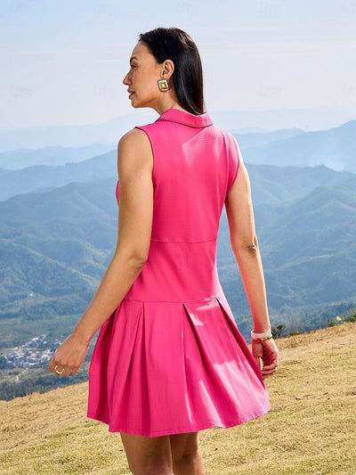 Ultrasoft Premium Sleeveless A-Line Pleated 35.5 Inch Dress UPF50+