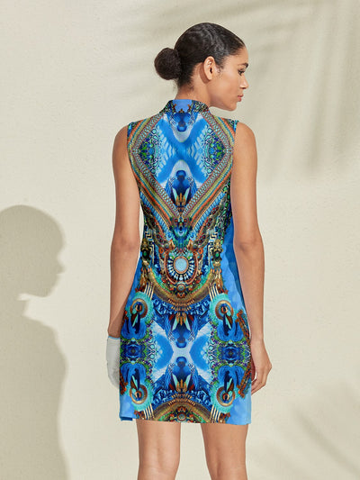 Pretty Feminine Sleeveless 36.5 Inch Dress UPF50+