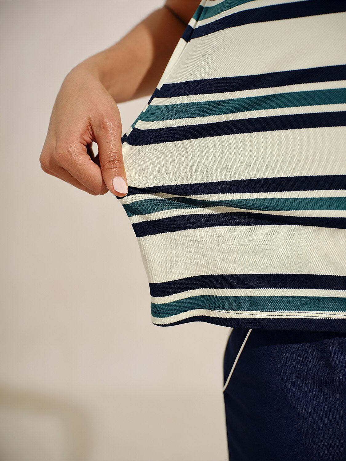 Navycore The Kinetic Stripe Performance Tank
