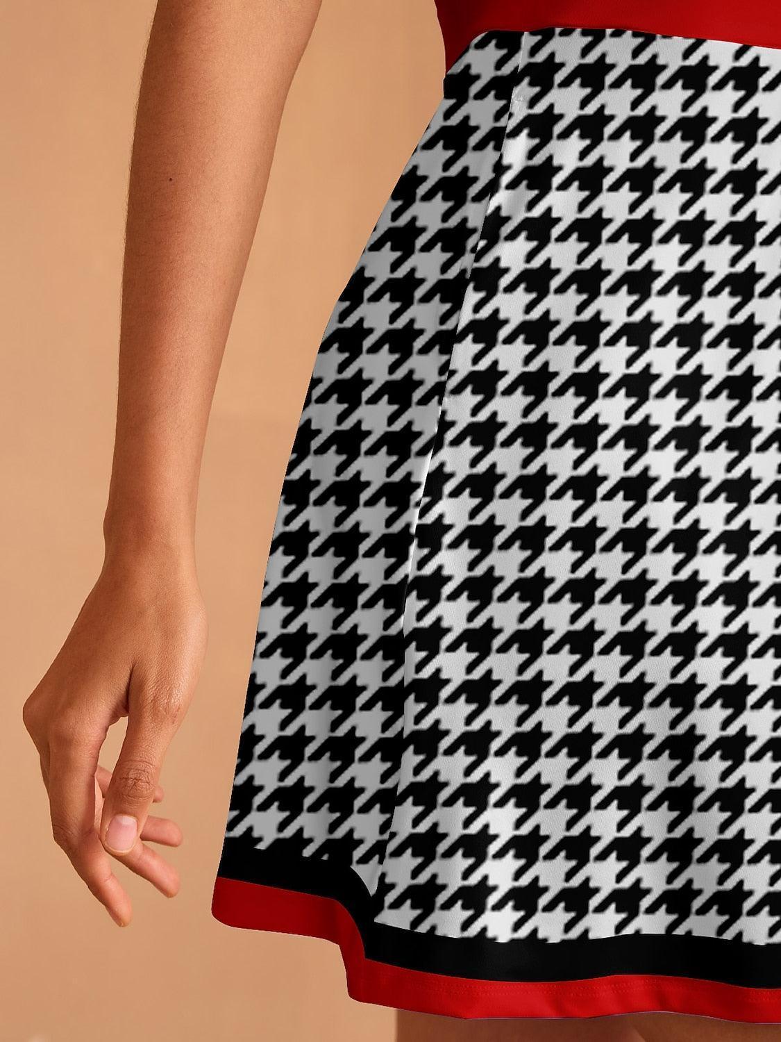 Not So Classic Short Sleeve A-Line 36.5 Inch Dress