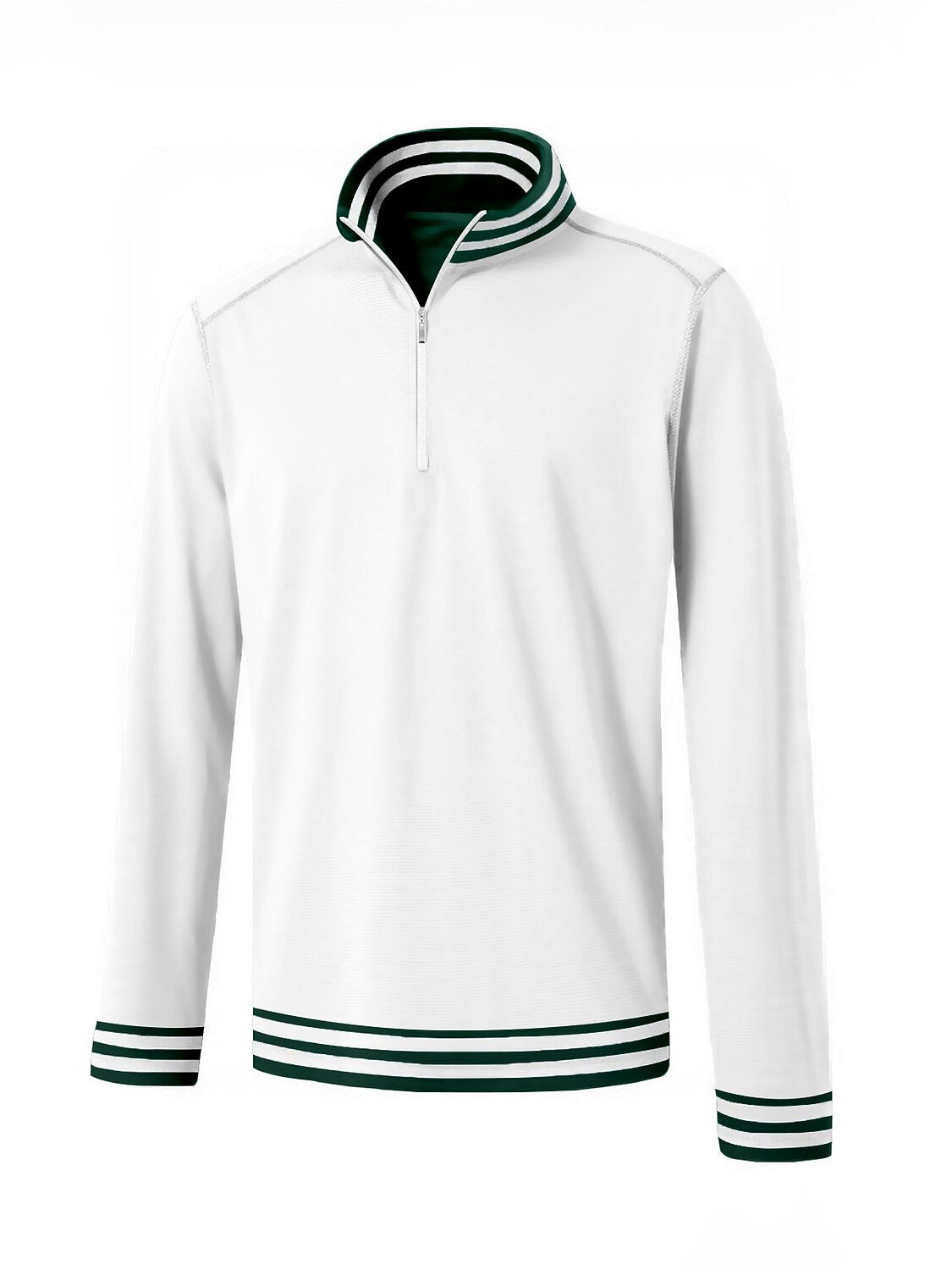 Playful Nautical Men's Golf Shirt Quarterzip UPF50+
