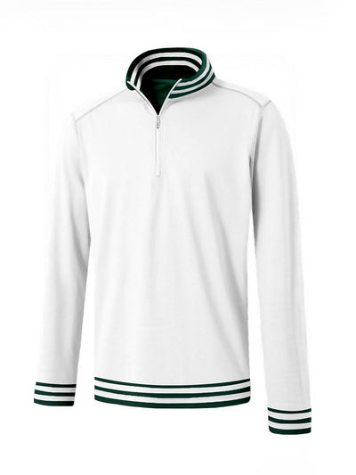 Playful Nautical Men's Golf Shirt Quarterzip UPF50+