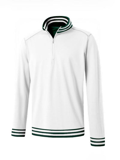 Playful Nautical Men's Golf Shirt Quarterzip UPF50+