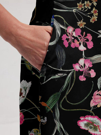 Botanical Energy Short Sleeve 36.5 Inch Dress UPF50+