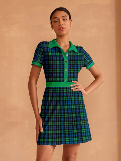 Not So Classic Short Sleeve A-Line 36.5 Inch Dress