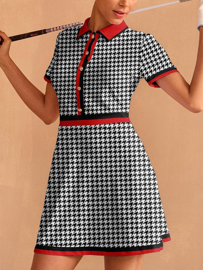 Not So Classic Short Sleeve A-Line 36.5 Inch Dress