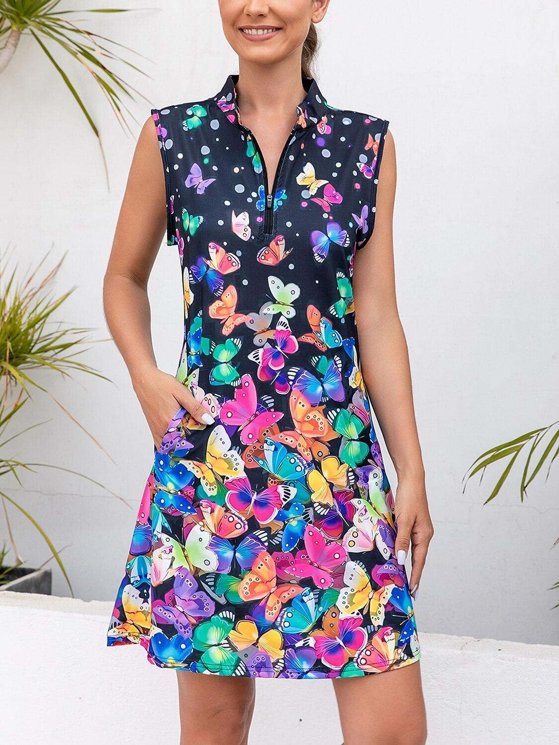 Wildlife Party Sleeveless 36.5 Inch Dress UPF50+