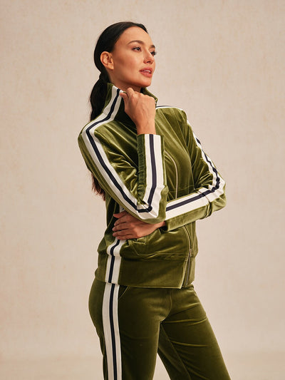 UltraSoft Velvet Long Sleeve Full Zip Jacket