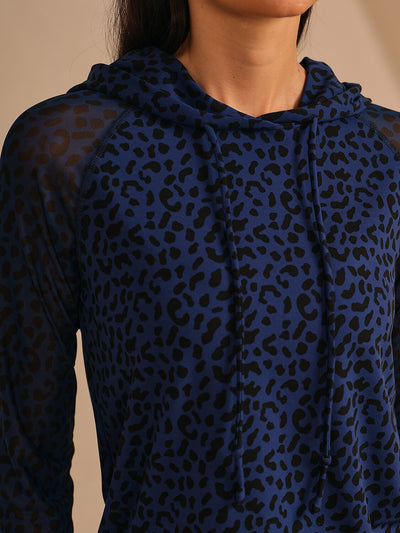 More Than Basic Leopard Mesh Golf Hoodie