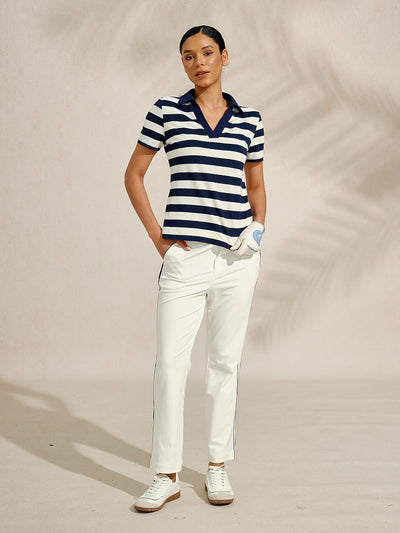 Navycore Short Sleeve V-Neck Pique Golf Shirt
