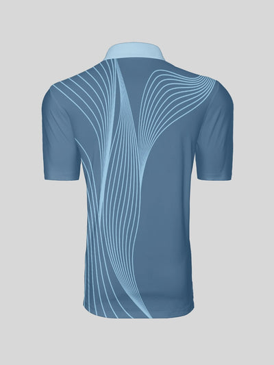 Air Brush Men's Ribbed Collar Polo Top UPF50+