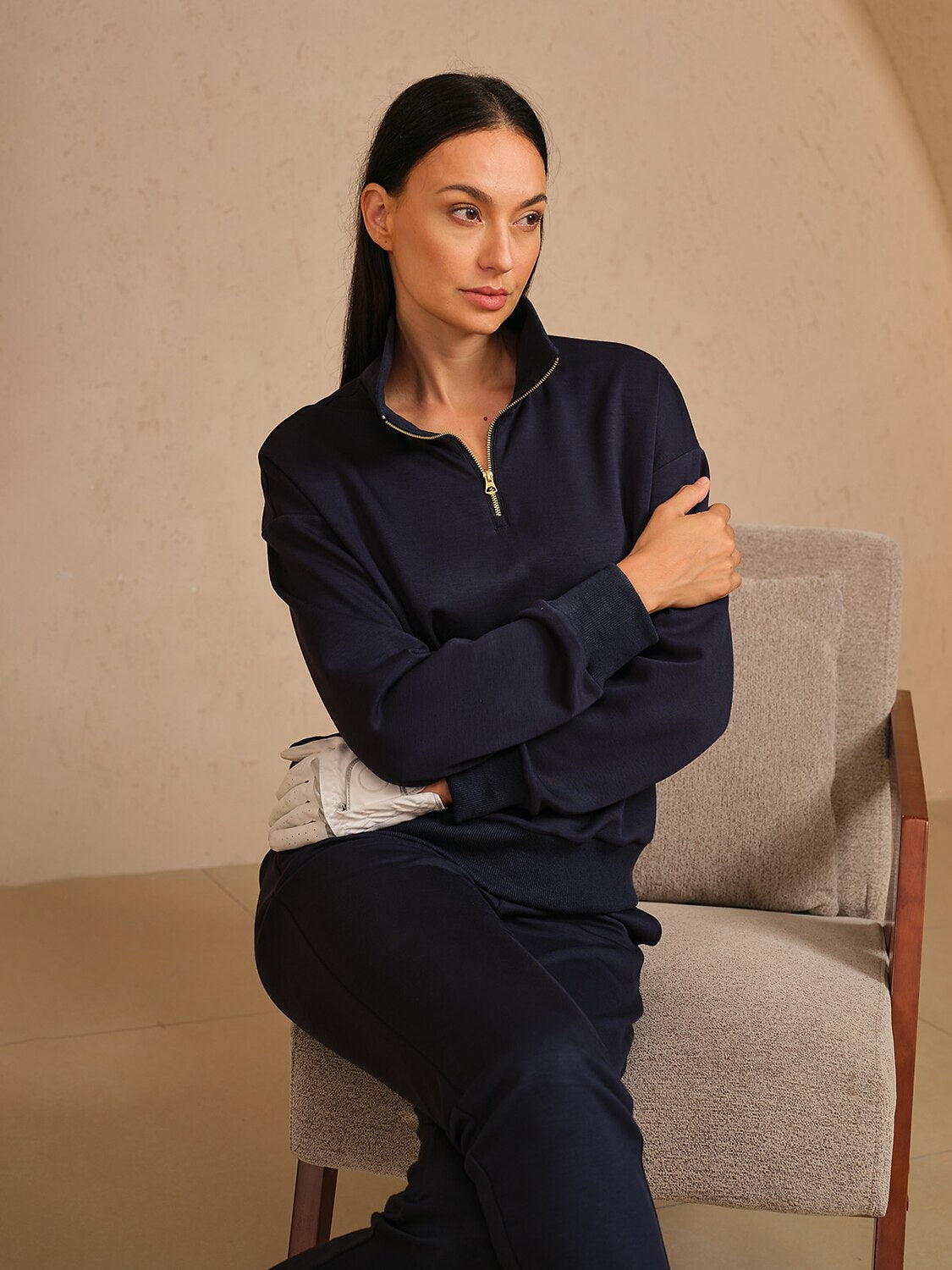 UltraSoft Long Sleeve Quarterzip Sweatshirt
