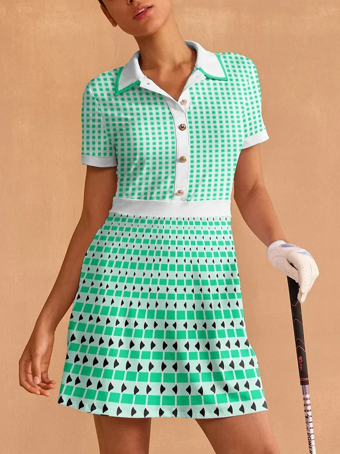 Not So Classic Short Sleeve A-Line 36.5 Inch Dress