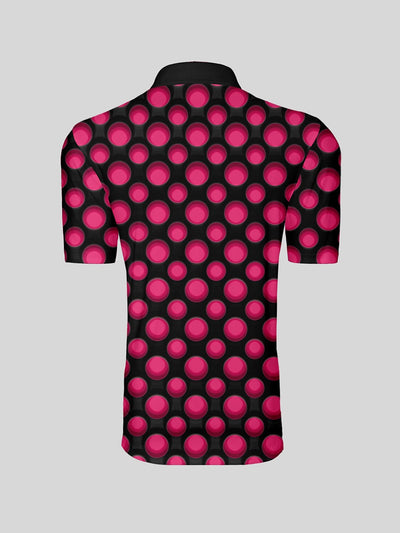 Hyper-prep Men's Ribbed Collar Polo Top UPF50+