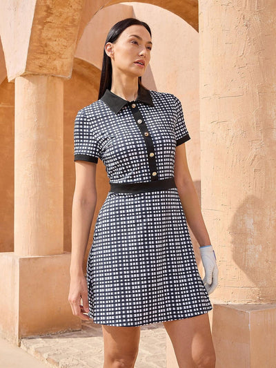 More Than Basic Short Sleeve A-Line 36.5 Inch Dress UPF50+